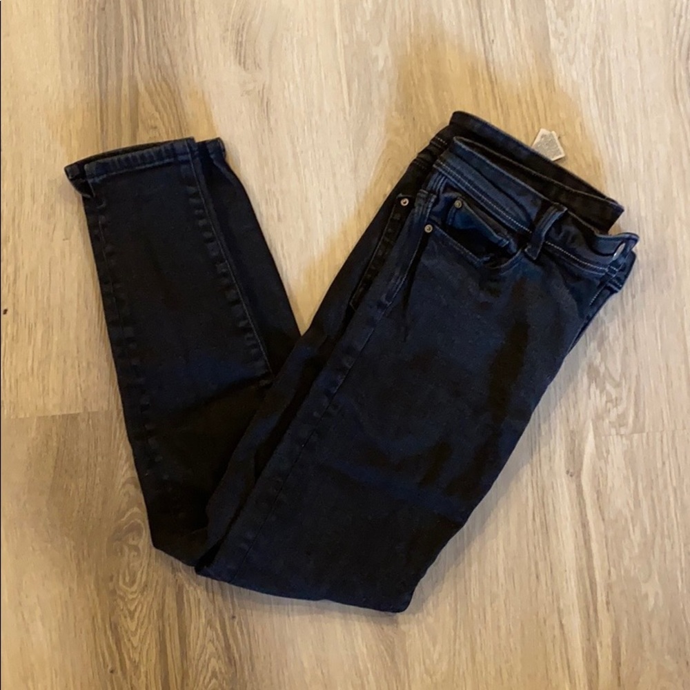 Zara black faded skinny jeans